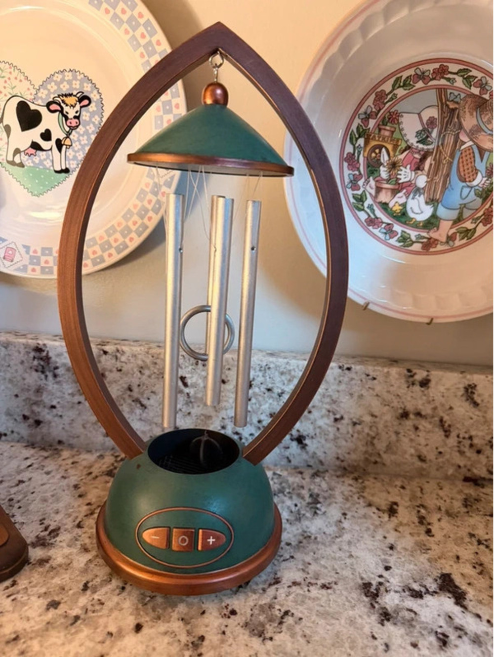 Vintage HoMedics EnviraScape Tabletop Electronic Indoor Wind Chime WC-100 Works